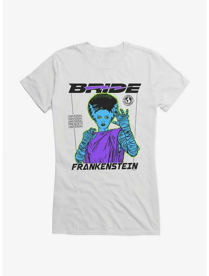 Budget β Universal Monsters Bride Of Frankenstein Scared π§ Girls T-Shirt β€οΈ - Image 6
