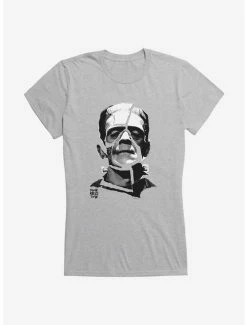 Cheapest 👏 Universal Monsters Frankenstein Face Tear 👧 Girls T-Shirt ❤️