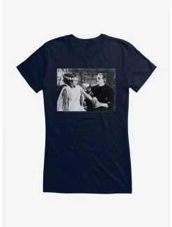 Coupon ⭐ Universal Monsters Bride Of Frankenstein Couple 👧 Girls T-Shirt 🧨
