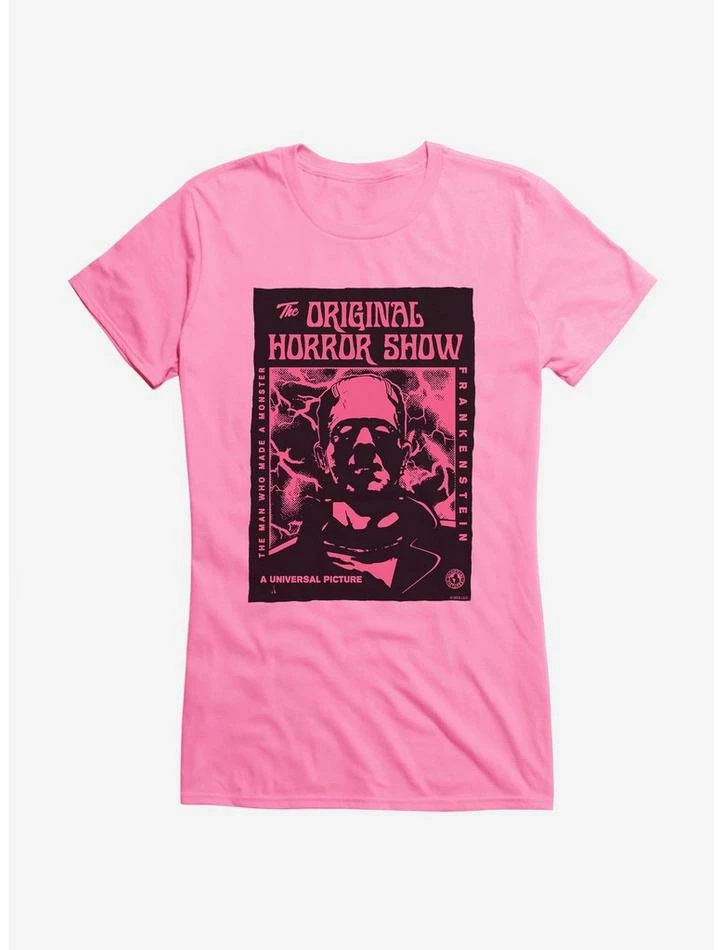 Top 10 π Universal Monsters Frankenstein Pink Face π§ Girls T-Shirt π - Image 4