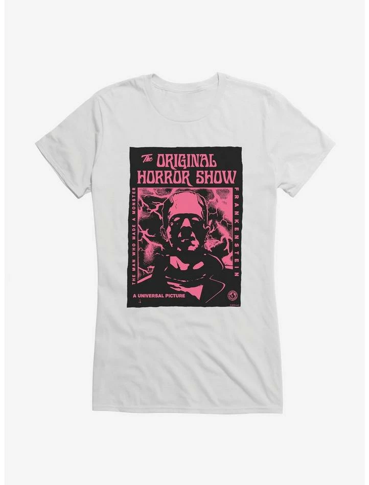 Top 10 π Universal Monsters Frankenstein Pink Face π§ Girls T-Shirt π - Image 3