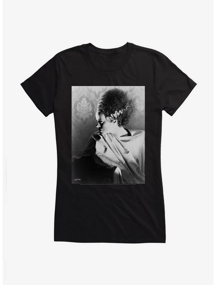 Wholesale π₯° Universal Monsters Bride Of Frankenstein Side Pose π§ Girls T-Shirt π - Image 4