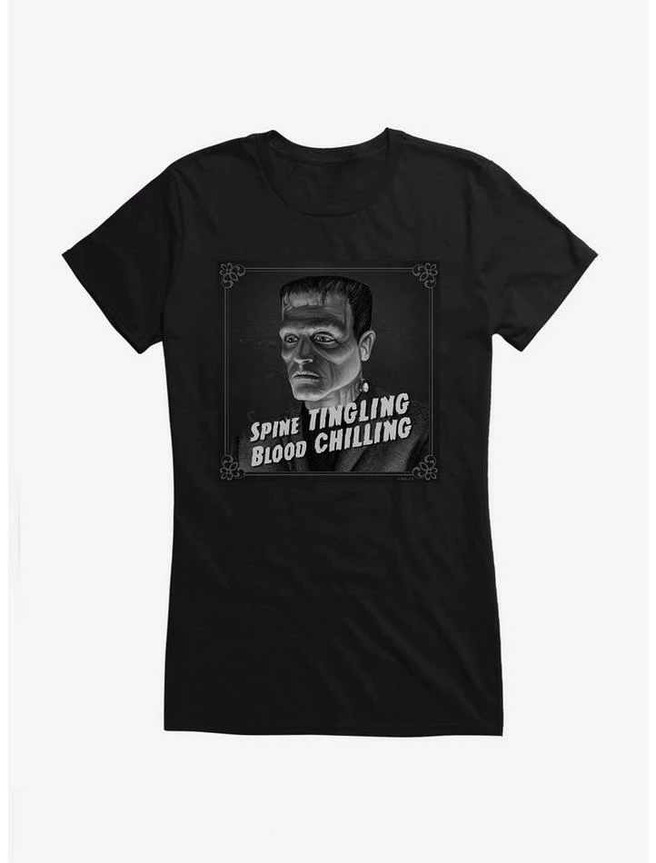 Coupon π Universal Monsters Frankenstein Spine Tingling π§ Girls T-Shirt π― - Image 6