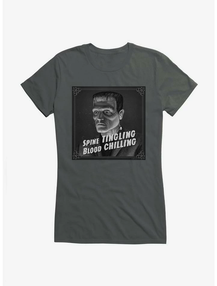 Coupon π Universal Monsters Frankenstein Spine Tingling π§ Girls T-Shirt π― - Image 2