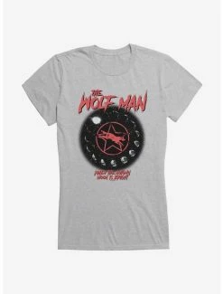 Best Pirce 🎁 Universal Monsters The Wolf Man Bright Moon 👧 Girls T-Shirt ❤️