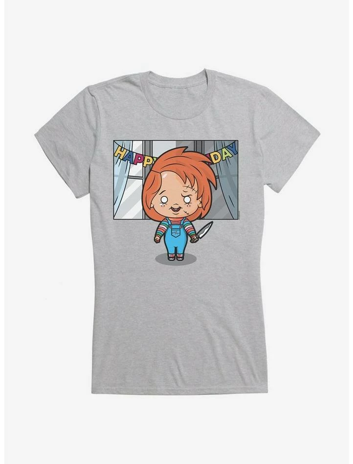 Discount π Chucky Animated π₯³ Birthday π§ Girls T-Shirt β€οΈ - Image 4