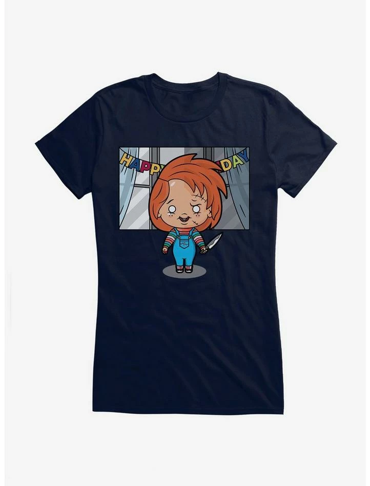 Discount π Chucky Animated π₯³ Birthday π§ Girls T-Shirt β€οΈ - Image 5