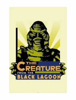 Deals 💯 Universal Monsters Creature From The Black Lagoon Signage Poster ✨