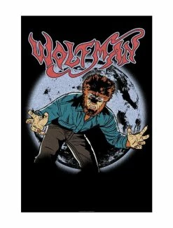 New 🛒 Universal Monsters The Wolf Man Full Moon Terror Poster 👍