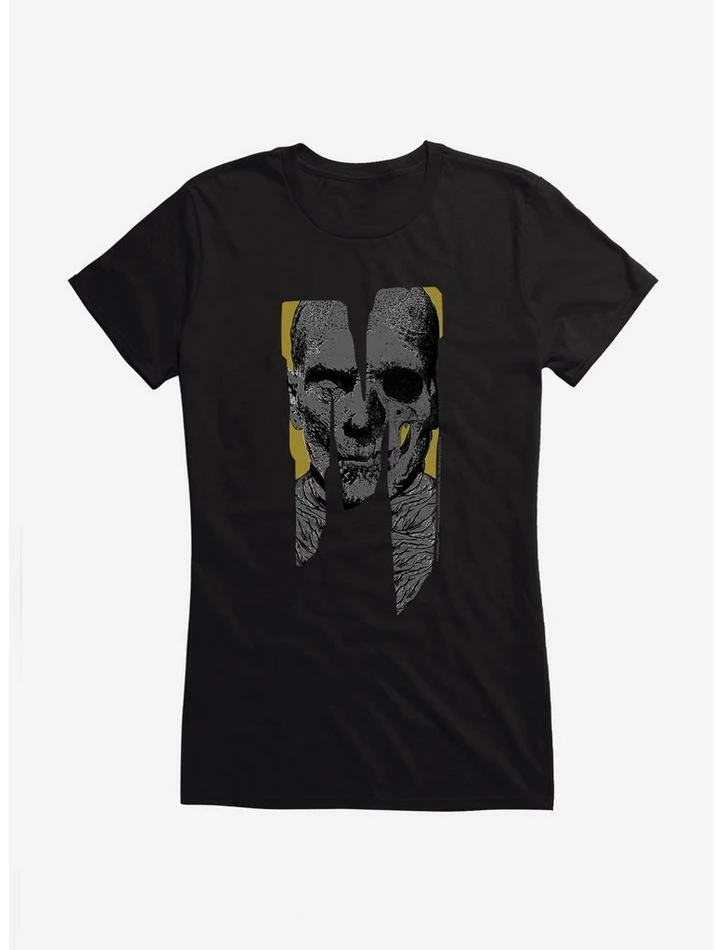 Cheapest ✔️ Universal Monsters The Mummy Letter Face 👧 Girls T-Shirt 🤩 - Image 2