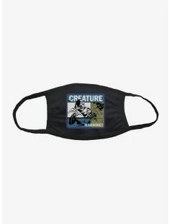 Wholesale ✔️ Universal Monsters Creature From The Black Lagoon Warning Face Mask 💯
