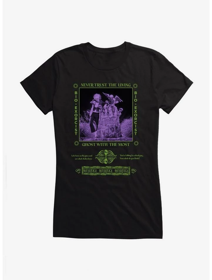 Best Sale π Beetlejuice Never Trust The Living π§ Girls T-Shirt β - Image 2
