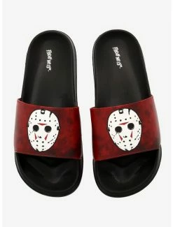 Flash Sale 👏 Friday The 13th Jason Mask Slide 🩴 Sandals 🔥