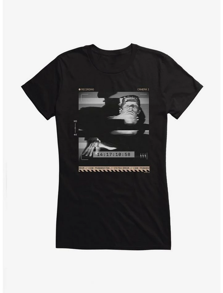 Flash Sale 𧨠Universal Monsters Frankenstein System Error π§ Girls T-Shirt π - Image 2