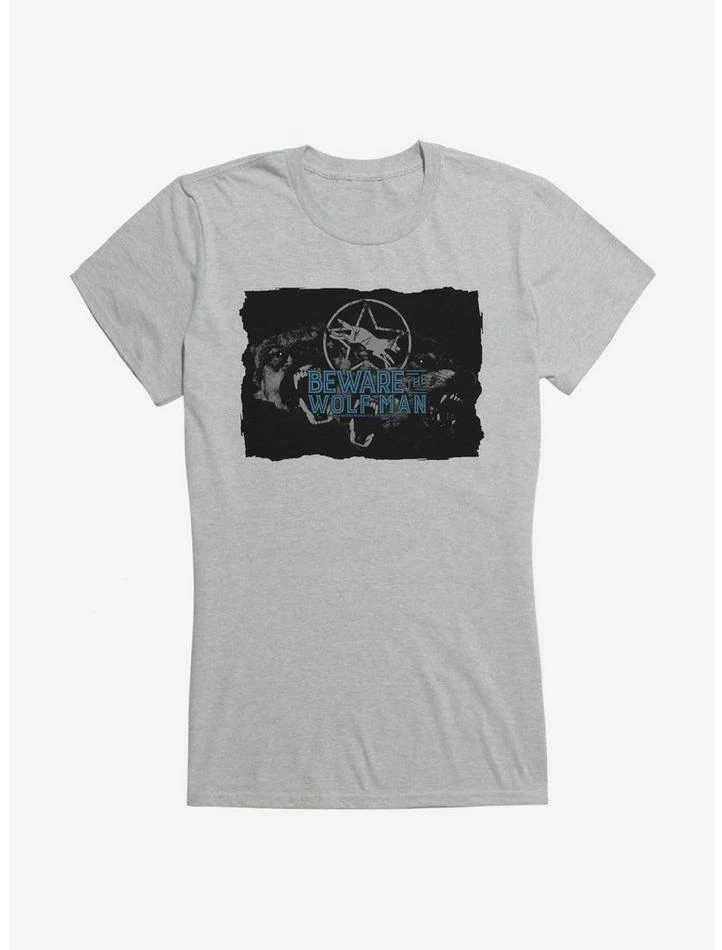 Promo π₯ Universal Monsters The Wolf Man Beware π§ Girls T-Shirt π - Image 3