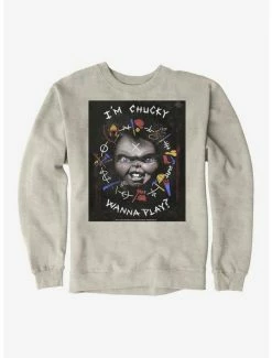 Cheapest 🎉 Chucky Wanna Play Sweatshirt ✔️