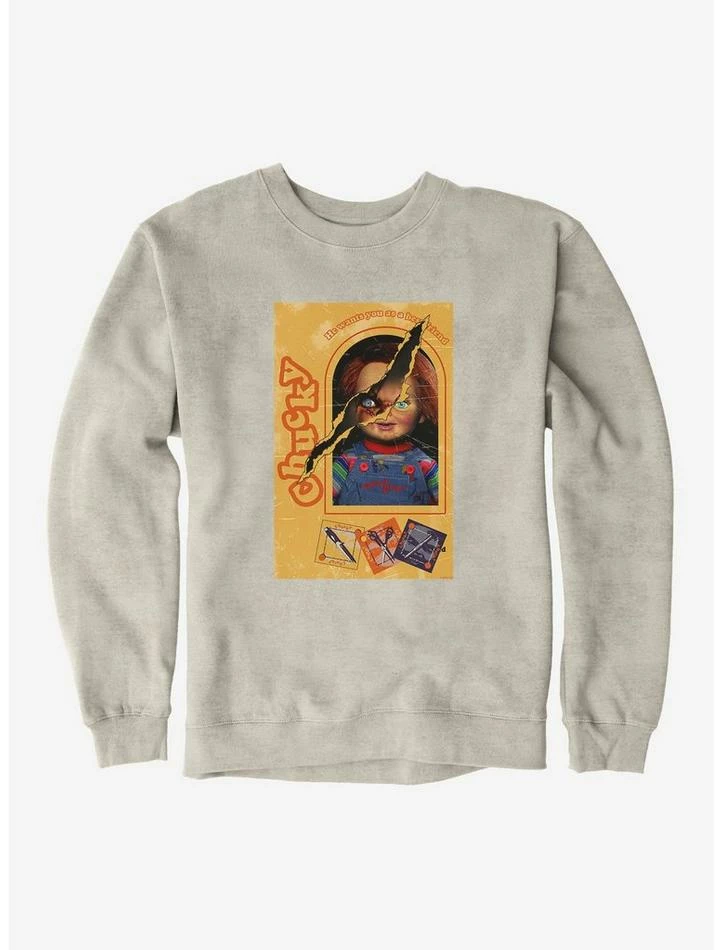 Outlet β¨ Chucky Doll Box Torn Sweatshirt β - Image 2