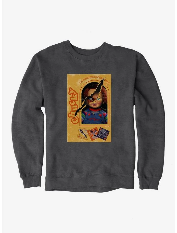 Outlet β¨ Chucky Doll Box Torn Sweatshirt β - Image 4