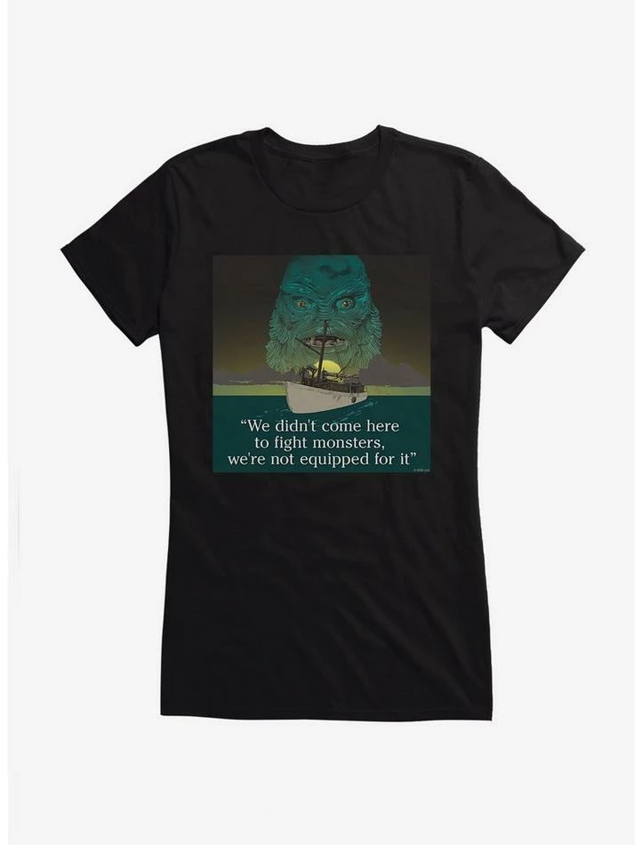 New β Universal Monsters Creature From The Black Lagoon Monster Quote π§ Girls T-Shirt π - Image 2