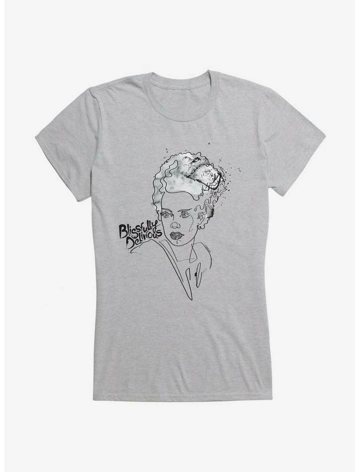Promo π₯ Universal Monsters Bride Of Frankenstein Blissfully Delirious π§ Girls T-Shirt βοΈ - Image 4