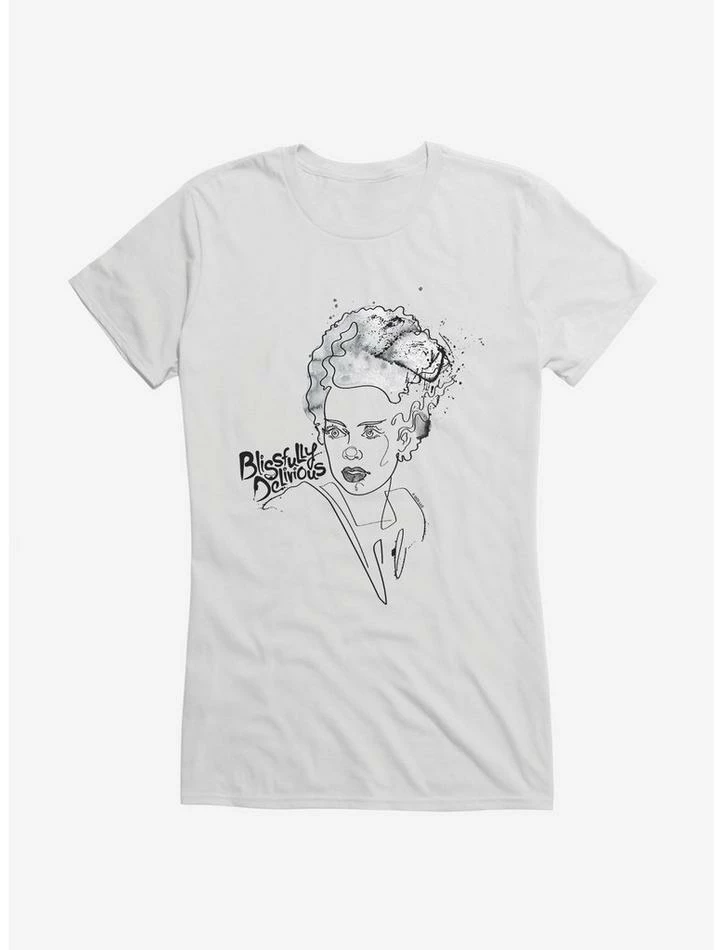 Promo π₯ Universal Monsters Bride Of Frankenstein Blissfully Delirious π§ Girls T-Shirt βοΈ - Image 6