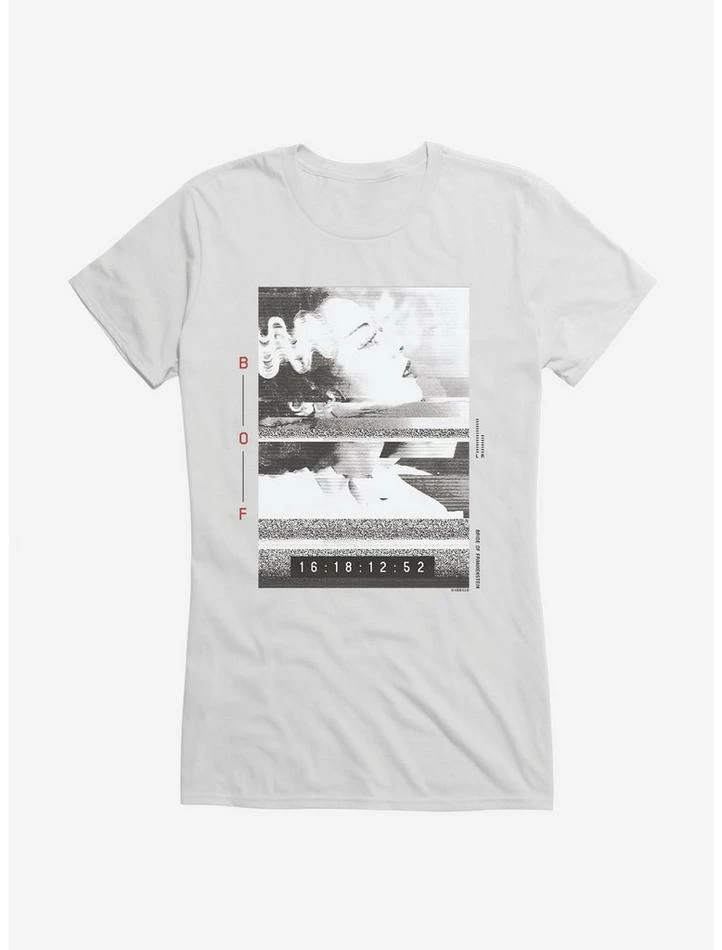 Wholesale π Universal Monsters Bride Of Frankenstein Screen Glitch π§ Girls T-Shirt π€© - Image 6