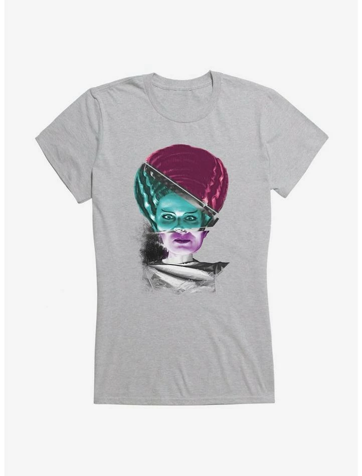 Discount βοΈ Universal Monsters Bride Of Frankenstein Mash Up π§ Girls T-Shirt π - Image 3