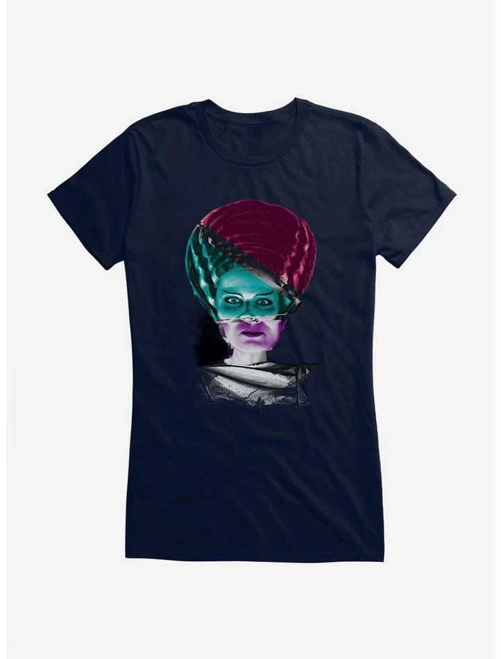 Discount βοΈ Universal Monsters Bride Of Frankenstein Mash Up π§ Girls T-Shirt π