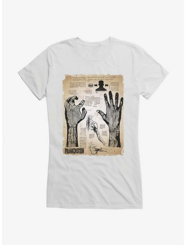Budget π Universal Monsters Frankenstein Creation Diagram π§ Girls T-Shirt π₯° - Image 6