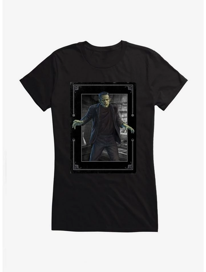 Best reviews of 𧨠Universal Monsters Frankenstein In The Lab π§ Girls T-Shirt π - Image 2