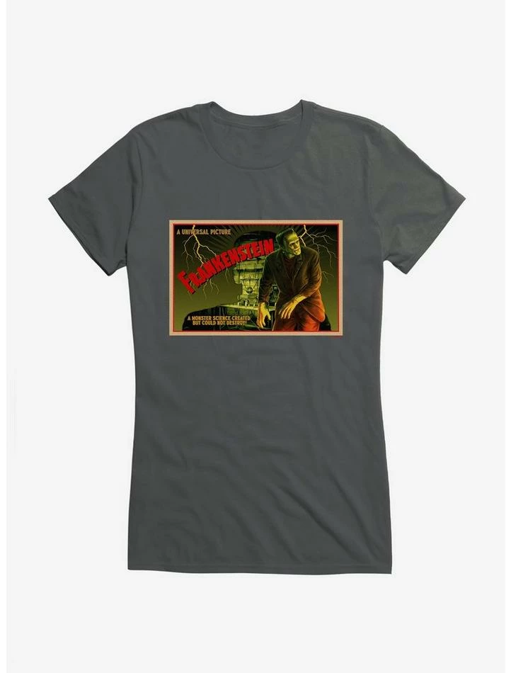 Discount π Universal Monsters Frankenstein Vintage Science π§ Girls T-Shirt π - Image 3
