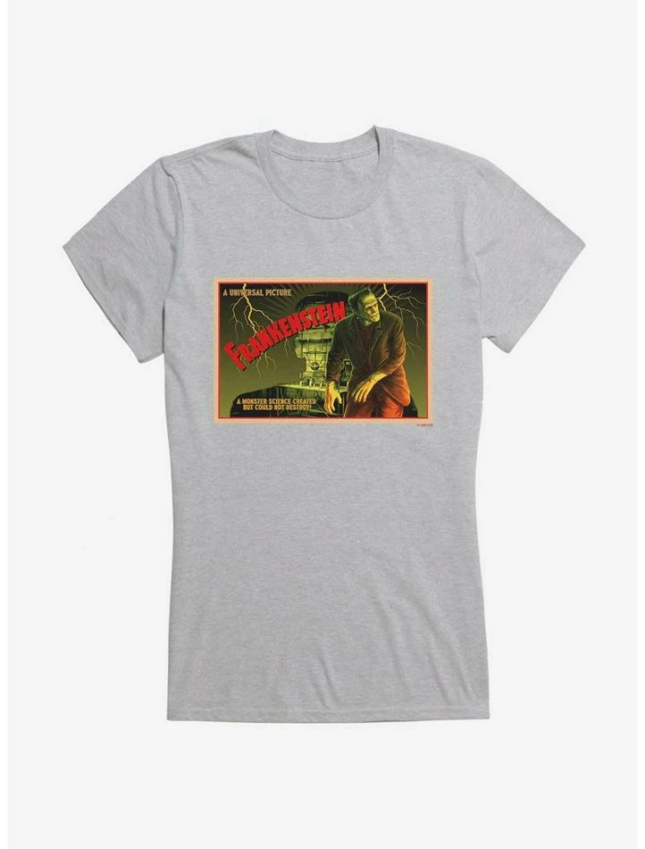 Discount π Universal Monsters Frankenstein Vintage Science π§ Girls T-Shirt π - Image 4