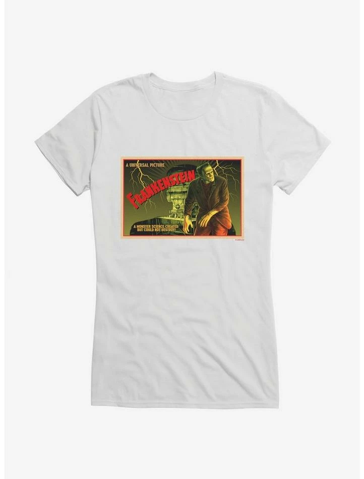 Discount π Universal Monsters Frankenstein Vintage Science π§ Girls T-Shirt π - Image 6
