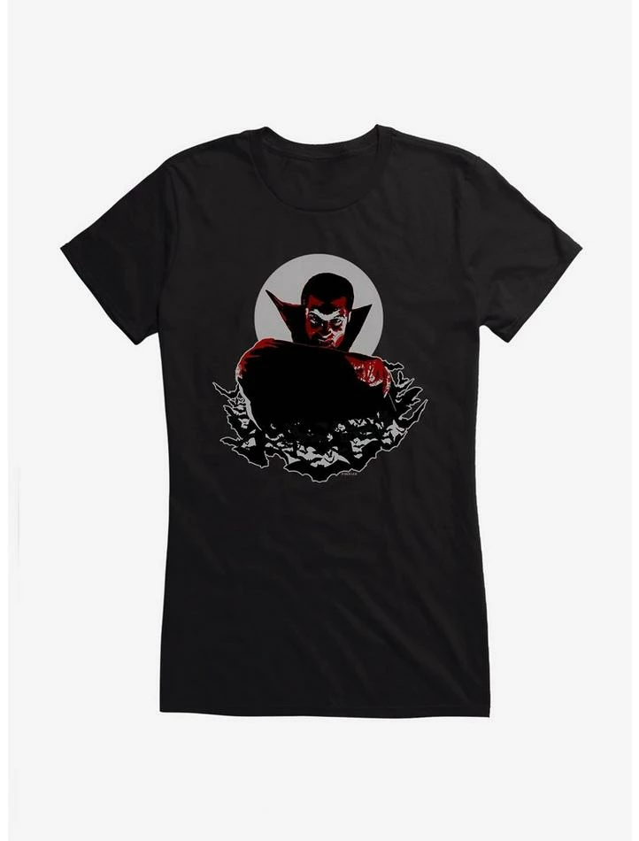 Budget π€© Universal Monsters Dracula Concealed In The Night π§ Girls T-Shirt π - Image 2