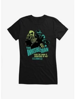 Cheapest 🔥 Universal Monsters The Invisible Man Neon Pop Art Movie Quote 👧 Girls T-Shirt ⭐