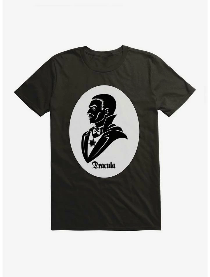 New π Universal Monsters Dracula Profile Portrait T-Shirt π - Image 2