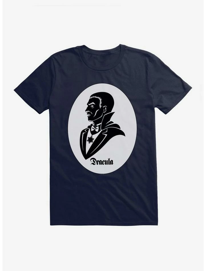 New π Universal Monsters Dracula Profile Portrait T-Shirt π - Image 3