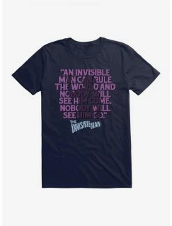 Best Sale β¨ Universal Monsters The Invisible Man Rule The World Quote T-Shirt βοΈ