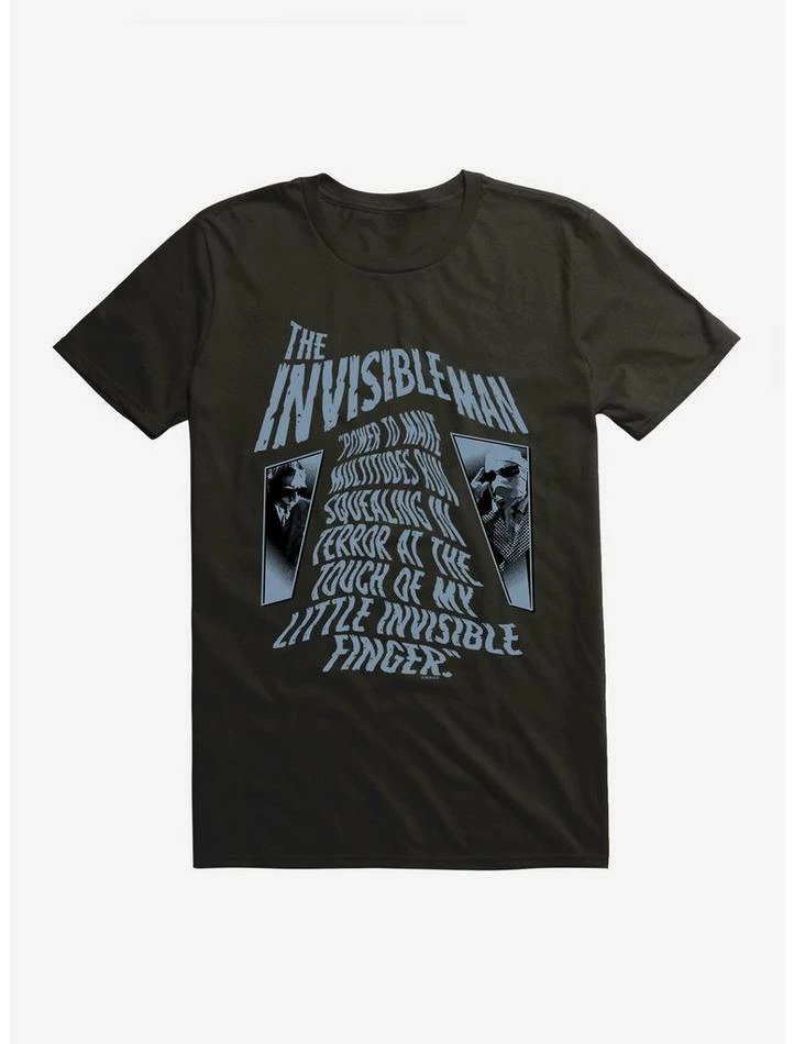Coupon β¨ Universal Monsters The Invisible Man Wavy Movie Quote T-Shirt π₯° - Image 2