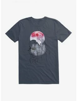 Discount π― Universal Monsters The Wolf Man Under The Full Moon Watercolor T-Shirt β€οΈ