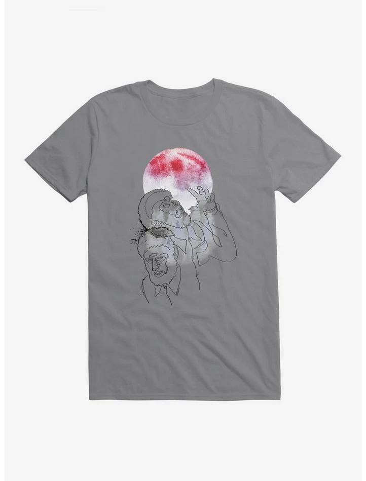 Discount 💯 Universal Monsters The Wolf Man Under The Full Moon Watercolor T-Shirt ❤️ - Image 5