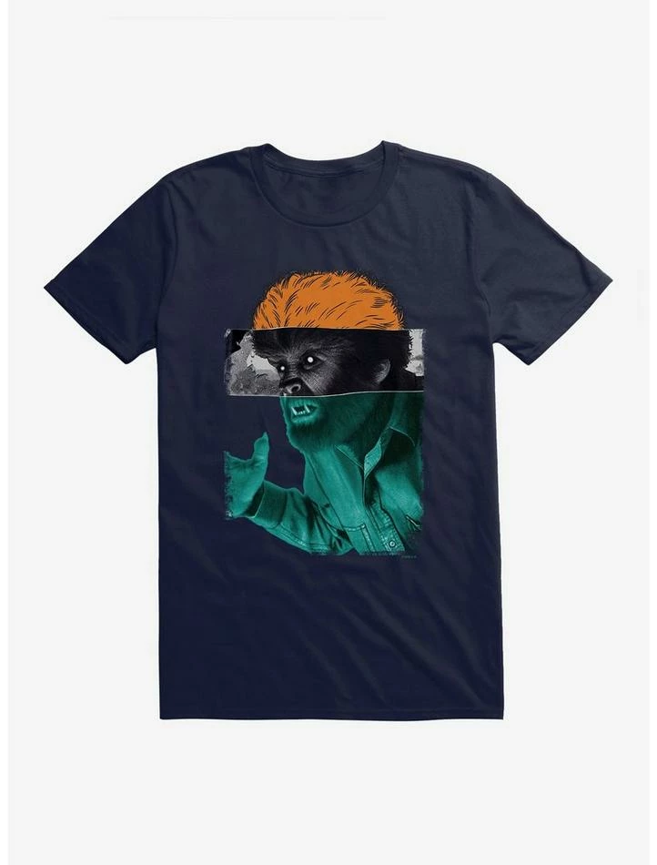 Coupon β€οΈ Universal Monsters The Wolf Man Portrait Mash Up T-Shirt π - Image 4