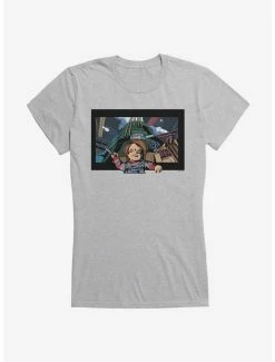 Budget 😉 Chucky Danger Knife Color 👧 Girls T-Shirt 🔥