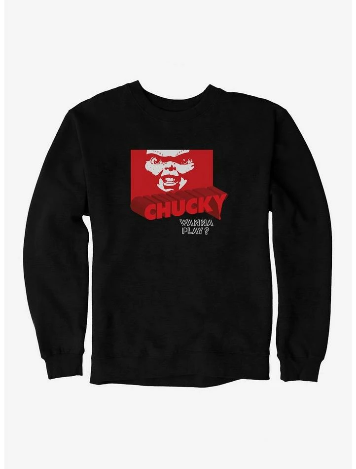 Best deal ๐ Chucky Red Blood Font Sweatshirt ๐ - Image 3