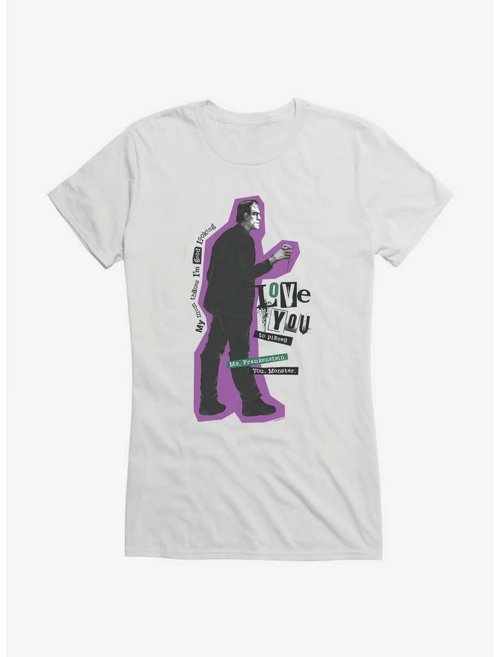 Top 10 β€οΈ Universal Monsters Frankenstein Love You π§ Girls T-Shirt π₯