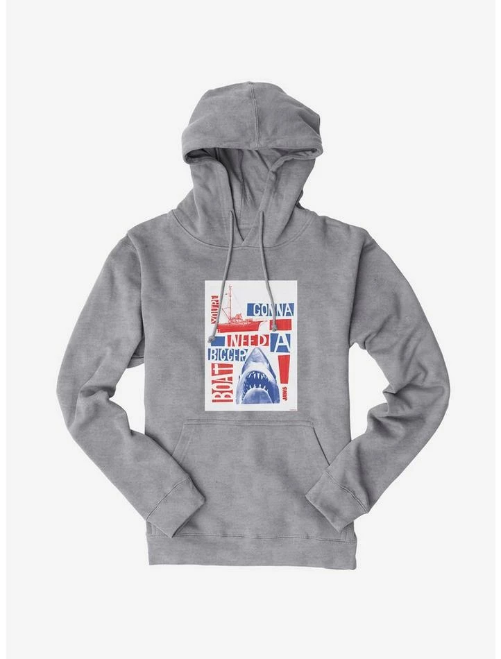 Best Sale ❤️ Universal Jaws Bigger Boat Shark Hoodie ✔️ - Image 3