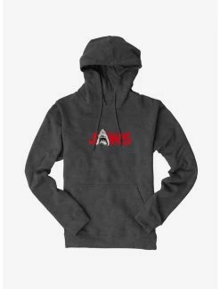 Promo 😍 Universal Jaws Font Red Shark Hoodie 😍