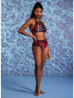 Cheapest 🌟 A Nightmare On Elm Street Grommet High-Waisted Swim Bottoms 💯