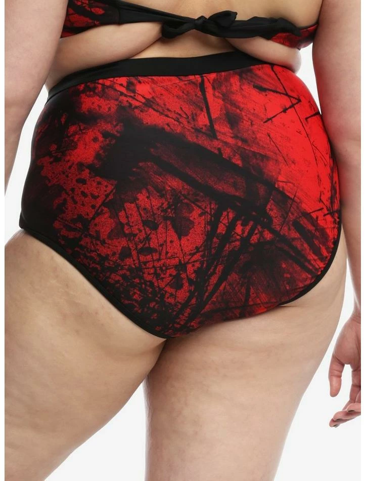 Coupon β€οΈ A Nightmare On Elm Street Grommet High-Waisted Swim Bottoms Plus Size π - Image 3