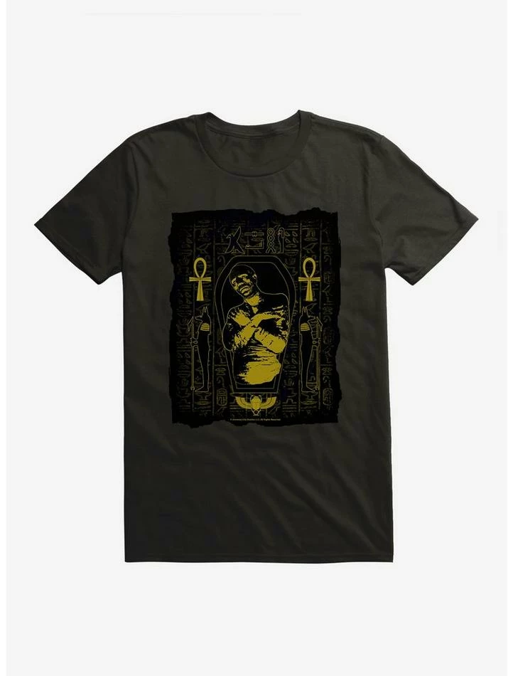 Best Sale π Universal Monsters The Mummy Posterized Sarcophagus T-Shirt 𧨠- Image 2